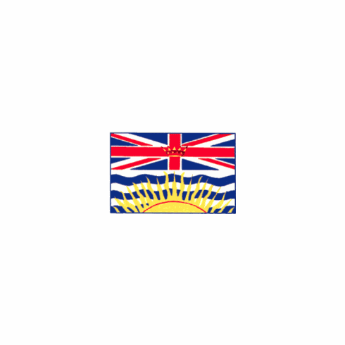 British Colombia Polyester Flag 3 X 5