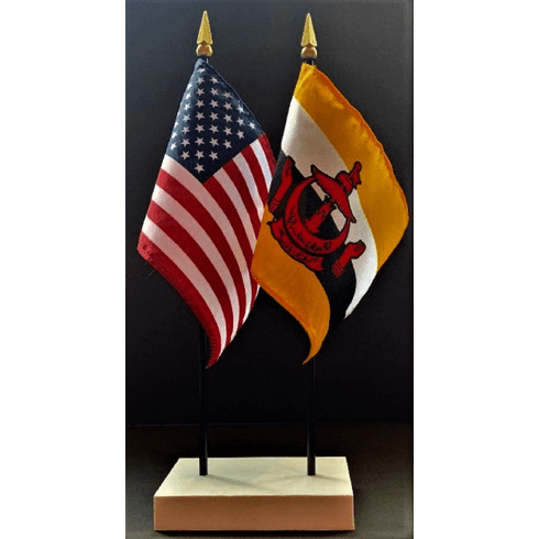 Brunei and US Flag Desk Set