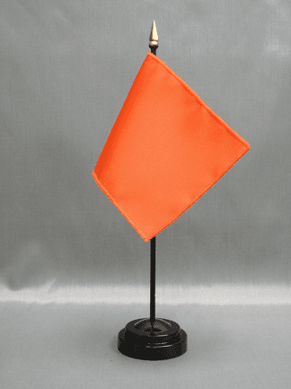 Burnt Orange Miniature Flags - Nylon