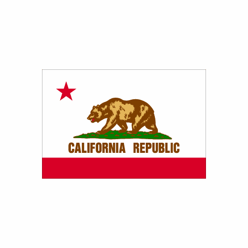 California Polyester Flag - 3 X 5
