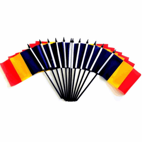 Chad Polyester Table Flags - 12 Per Pack