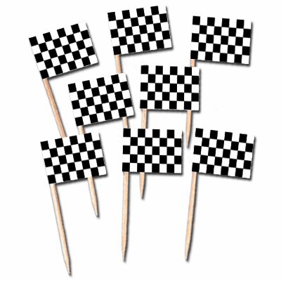 Checkered Flag Toothpicks
