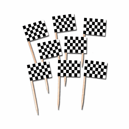 Checkered Flag Toothpicks
