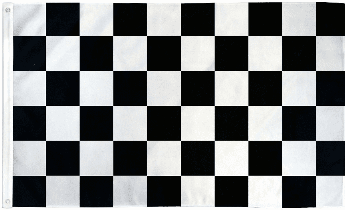 Checkered Polyester Flag 3 X 5
