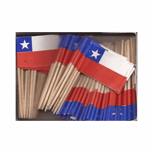 Chile Toothpick Flags