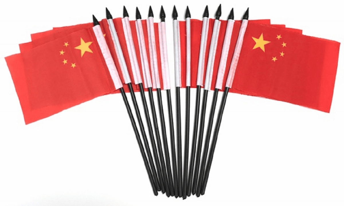 China Polyester Table Flags - 12 per pack