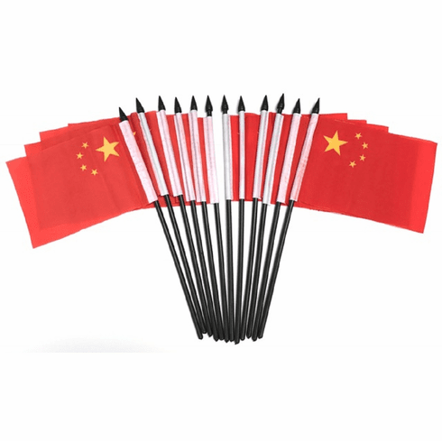 China Polyester Table Flags - 12 per pack