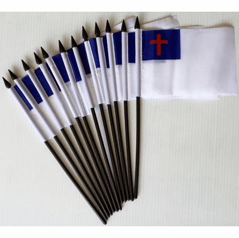 Christian Table Flags - 12 Per Pack