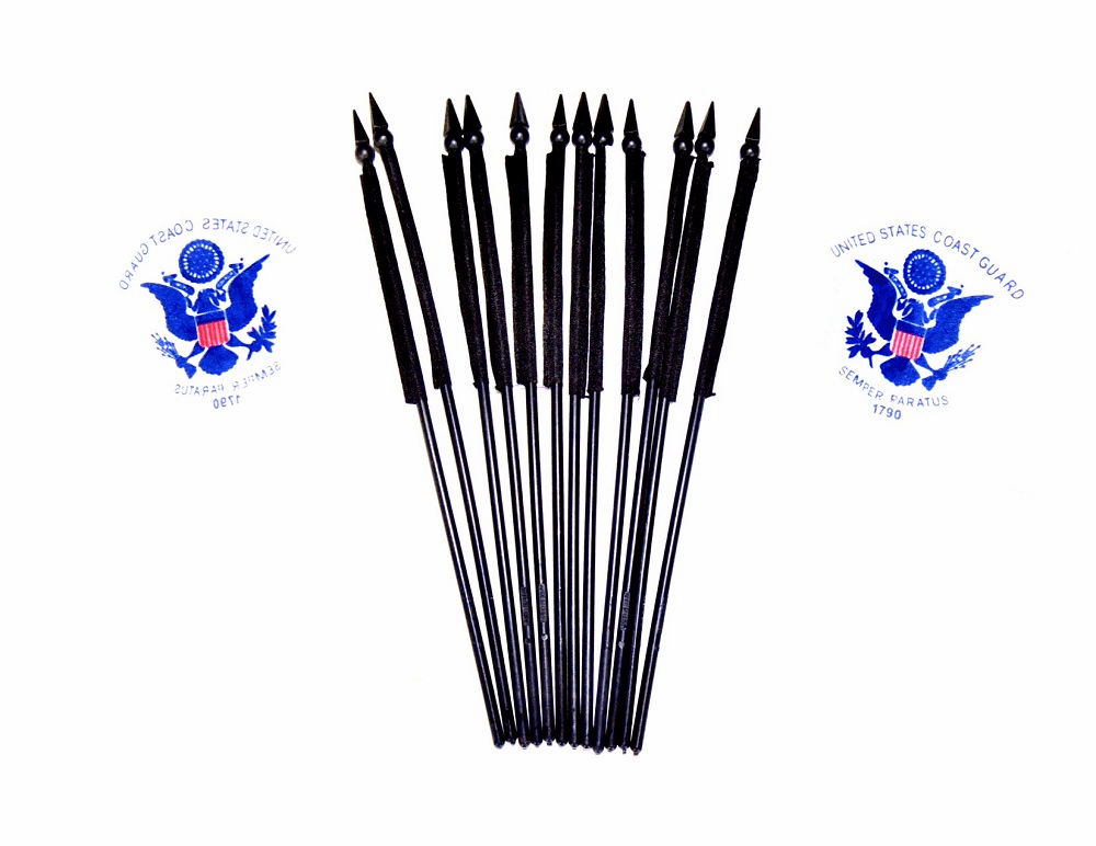 Coast Guard Polyester Table Flags - 12 pack