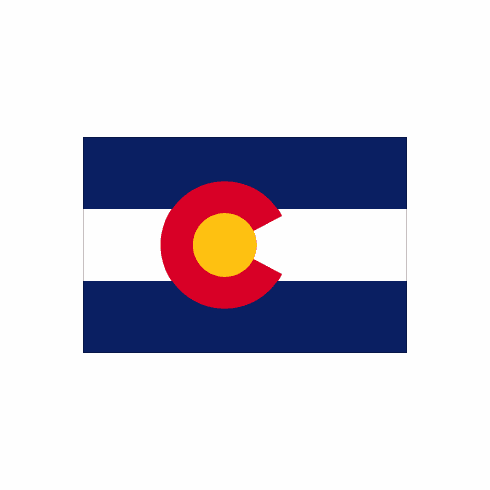 Colorado Polyester Flag - 3 X 5