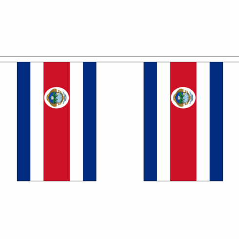 Costa Rica String Flag Bunting