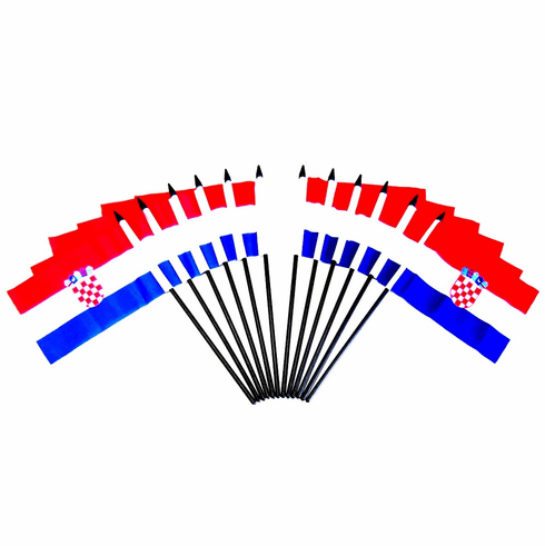 Croatia Polyester Table Flag - 12 pack