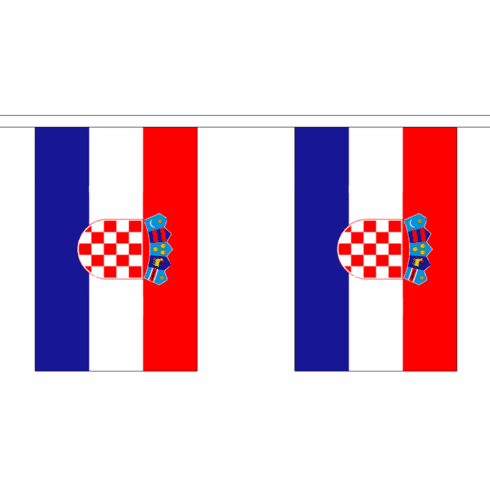 Croatia String Flag Bunting