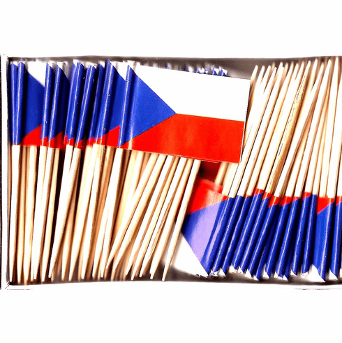 Czech Republic Flag Toothpicks