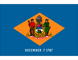 Delaware Polyester Flag - 3 X 5