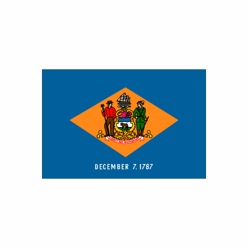 Delaware Polyester Flag - 3 X 5