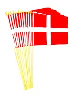 Denmark 12" x 18" Stick Flags
