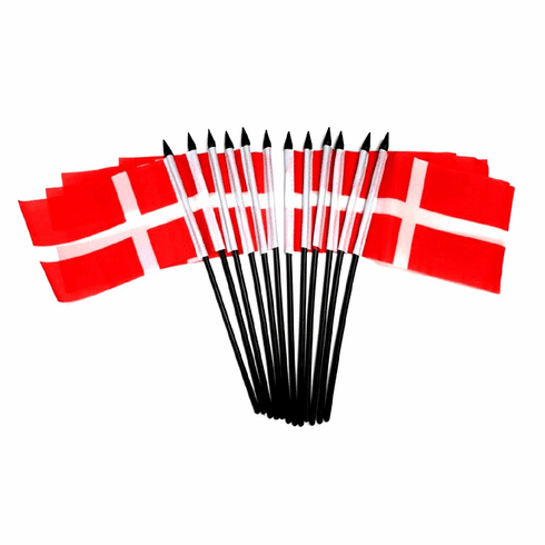 Denmark Polyester Table Flag - 12 per pack