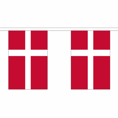 Denmark String Flag Bunting