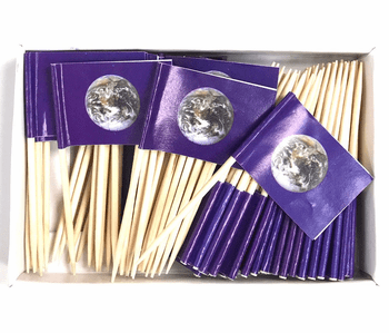 Earth Flag Toothpicks