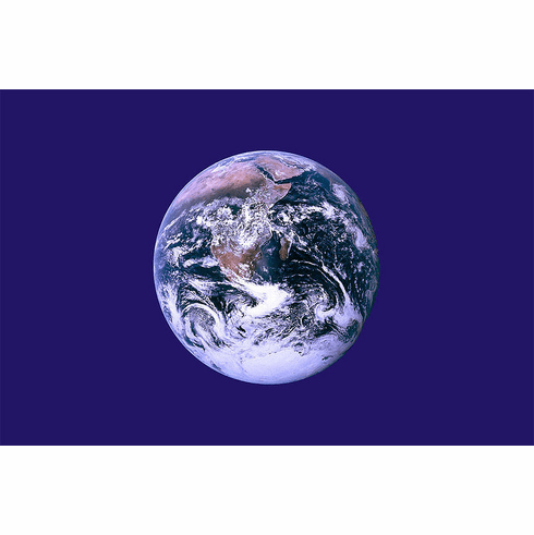 Earth Polyester Flag 3 X 5