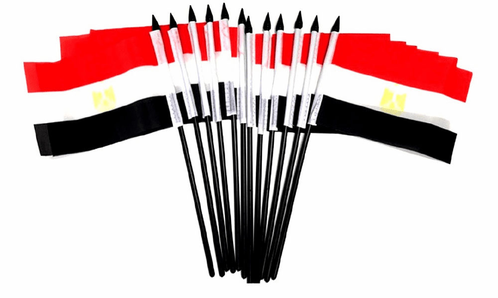 Egypt Polyester Table Flag - 12 pack