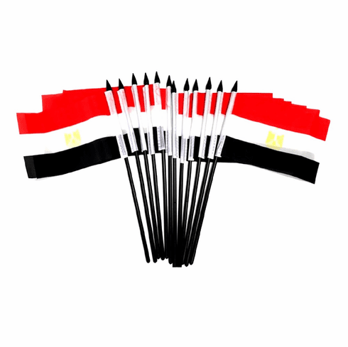 Egypt Polyester Table Flag - 12 pack