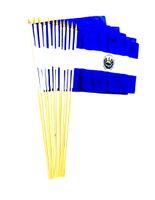 El Salvador 12" x 18" Stick Flags