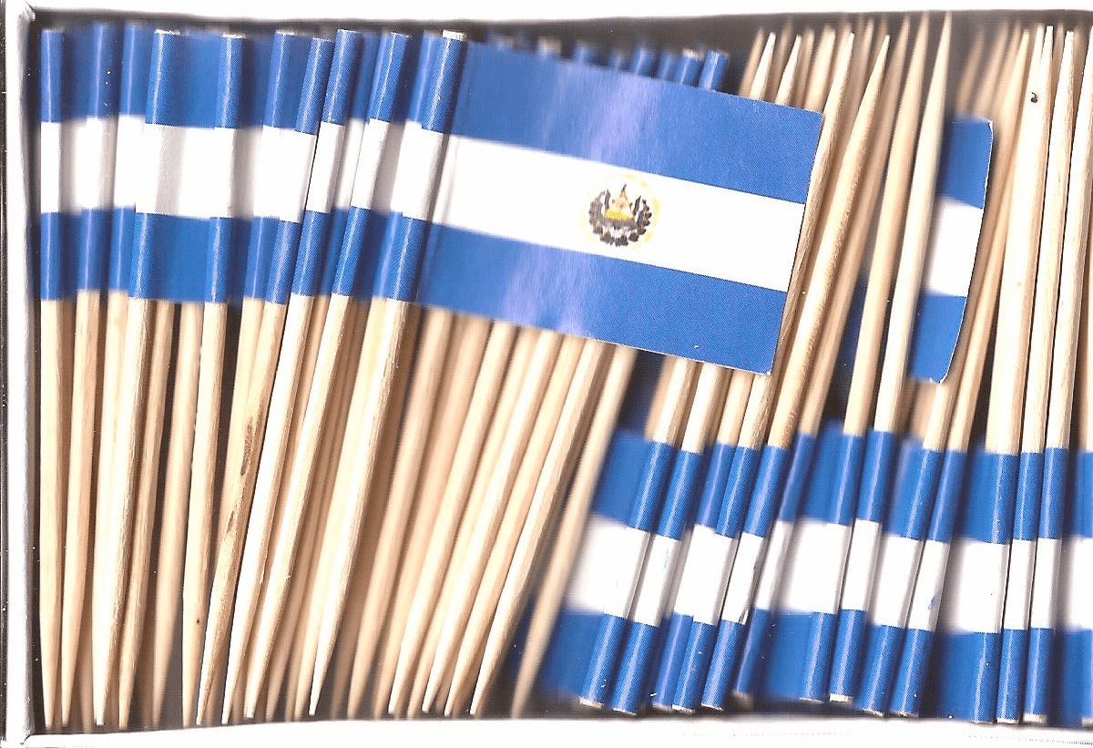 El Salvador Flag Toothpicks