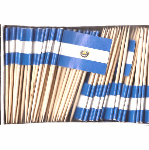 El Salvador Flag Toothpicks