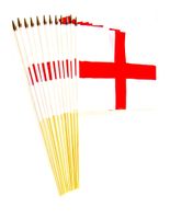 England St. George's Cross 12" x 18" Stick Flags