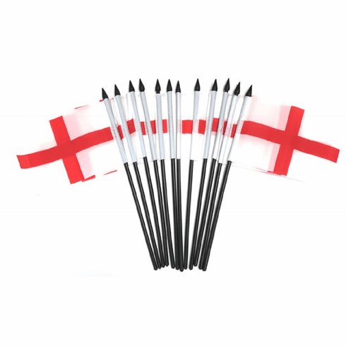 England St. George's Cross Polyester Table Flag - 12 per pack