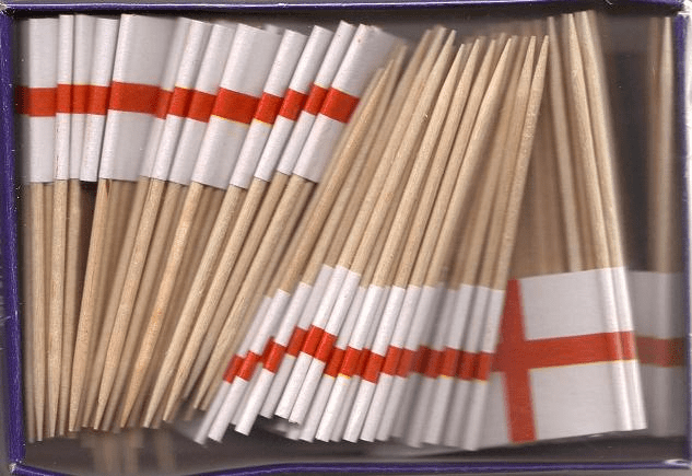 England St. George's Cross Toothpick Flags