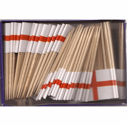 England St. George's Cross Toothpick Flags