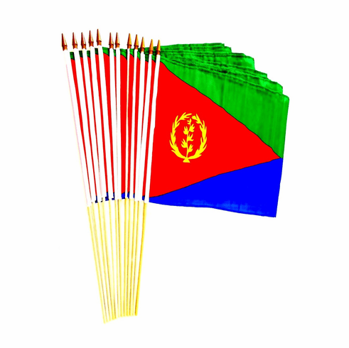 Eritrea 12" x 18" Stick Flags