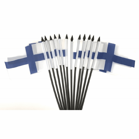 Finland Polyester Table Flag - 12 per pack