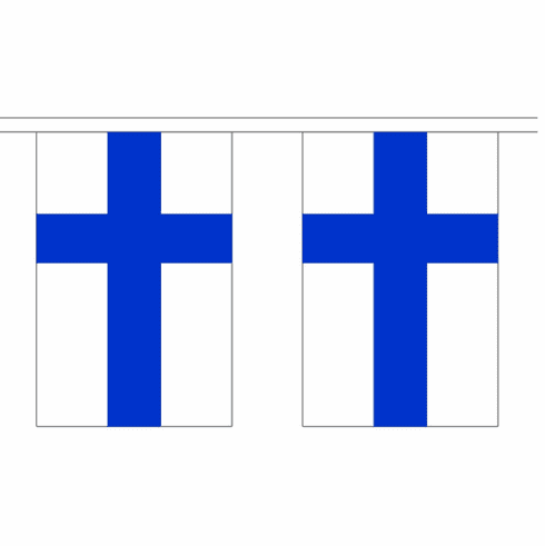 Finland String Flag Bunting
