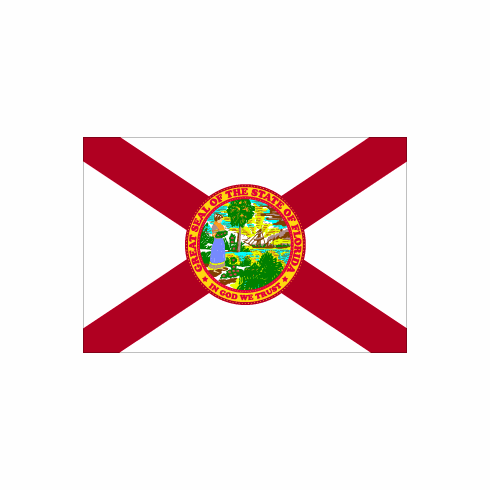 Florida Polyester Flag - 3 X 5