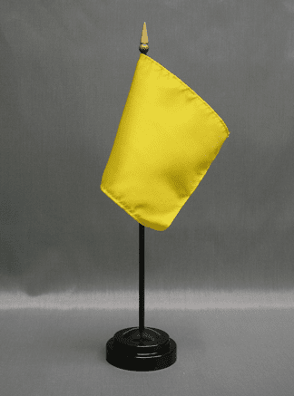 FM Yellow Miniature Flags - Rayon