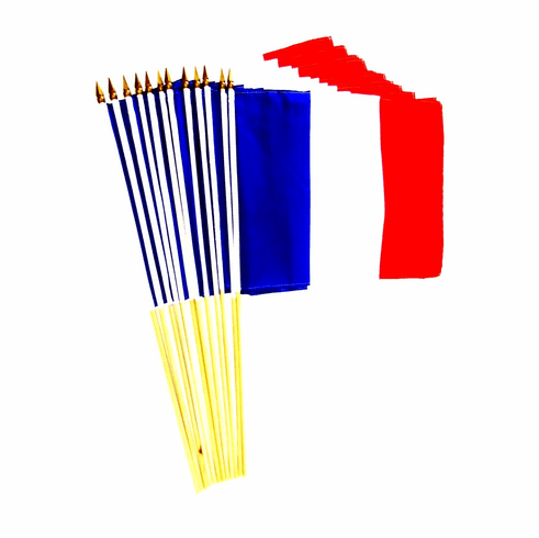 France 12" x 18" Stick Flags