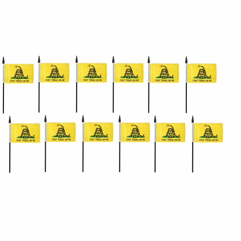 Gadsden Polyester Table Flags - 12 per pack
