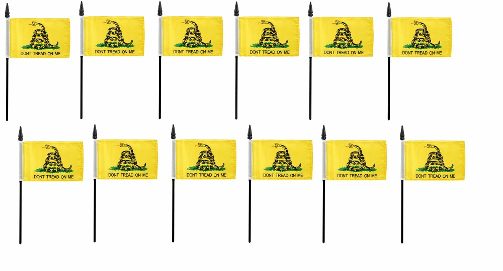 Gadsden Polyester Table Flags - 12 per pack