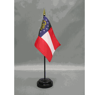 AZ FLAG Georgia Old Table Flag 4'' X 6'' - Former Georgian Desk Flag 15