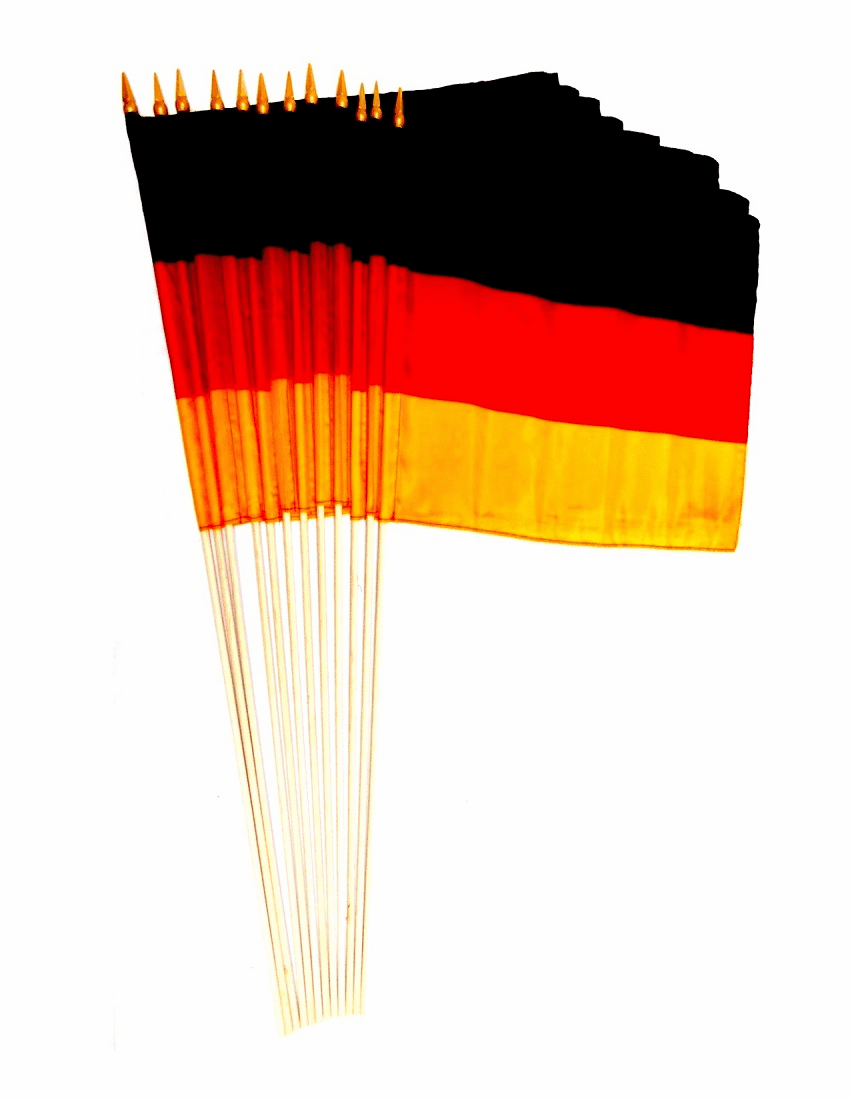 Germany 12" x 18" Stick Flags