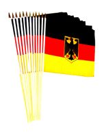 Germany W/Eagle 12" x 18" Stick Flags
