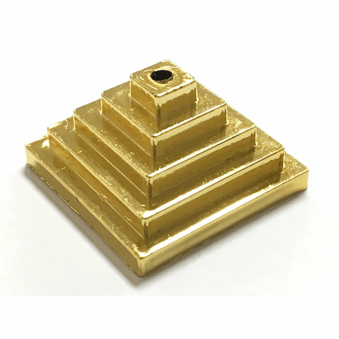 Gold Pyramid Plastic Flag Stand