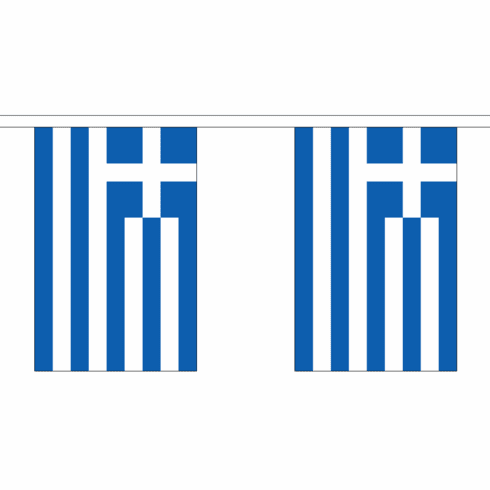 Greece String Flag Bunting