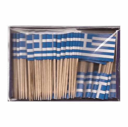 Greece Toothpick Flags 