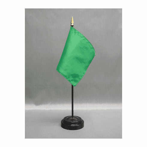 Green Start the Race Miniature Flag