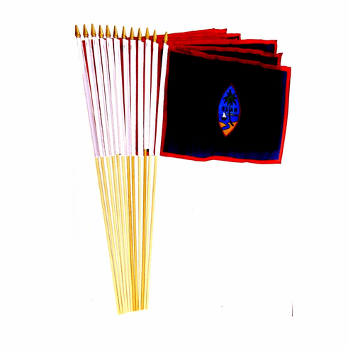 Guam 12" x 18" Stick Flags